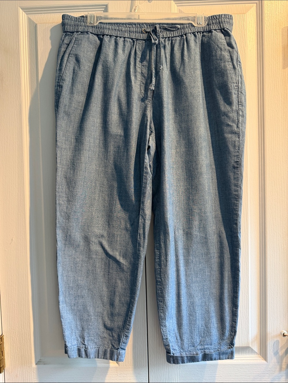 J. Crew Light Blue Ankle-Length Cropped Jeans